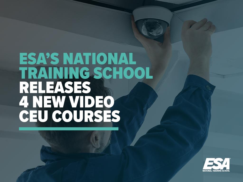 ESA’s National Training School Releases 4 New Video CEU Courses
