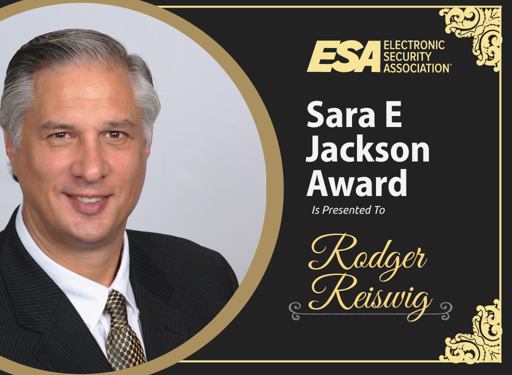 Rodger Reiswig Receives Sara E. Jackson Award 2020