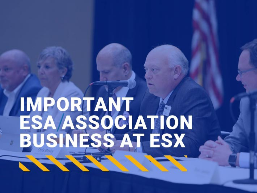 Important ESA Association Business at ESX