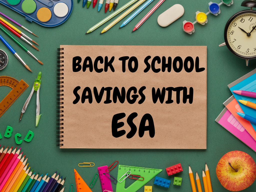 Unbeatable Back to School August Savings With ESA