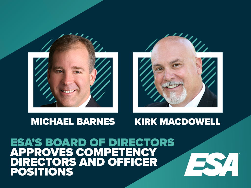 ESA’s Board of Directors Approves Competency Directors and Officer Positions