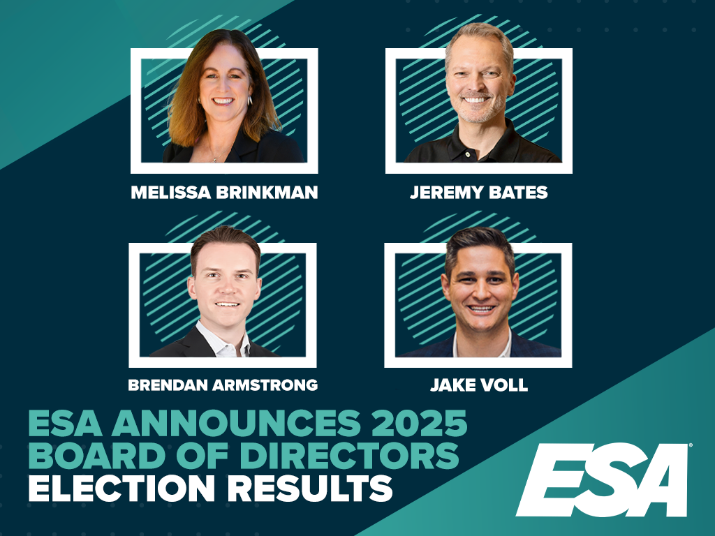 ESA Members Elect New Board Leaders to Help Guide the Association Forward ESA Members Elect New Board Leaders to Help Guide the Association Forward
