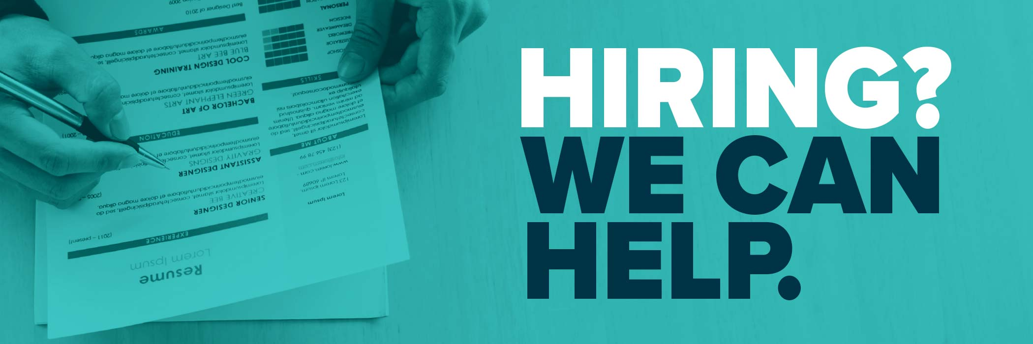 Hiring Assistance from ESA